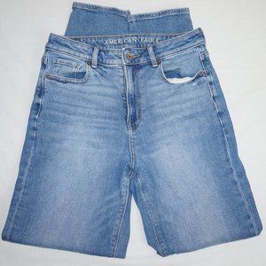 American Eagle Stretch Blue Denim Mom Jeans